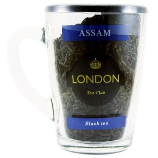 Чай черный листовой Лондон Ассам в стеклянной кружке 70г